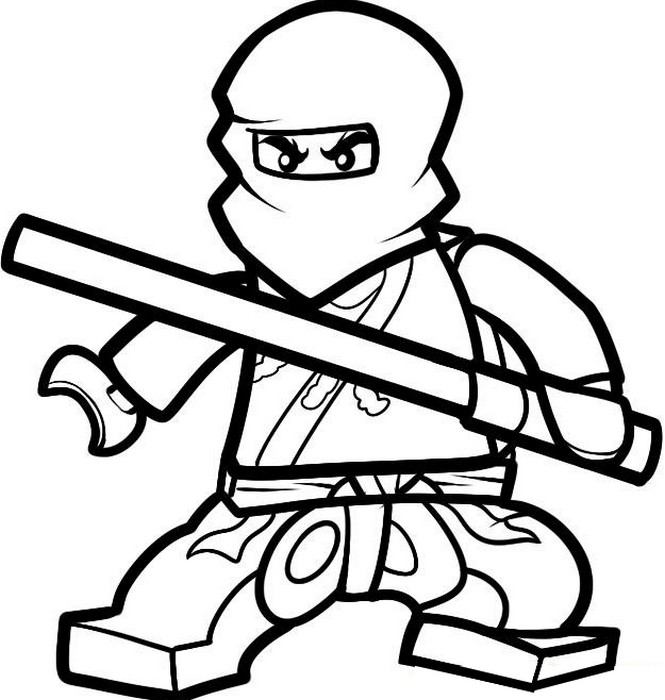 Dibujo para colorear Cole - Ninja de la Tierra