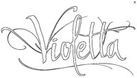 Coloriage Logo Violetta