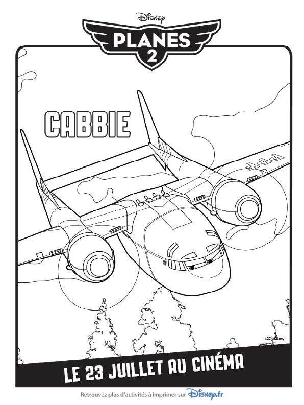 Coloriage Cabbie - Planes 2