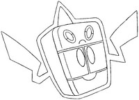 Coloriage Pokémon forme alternative 479 Motisma (Froid)