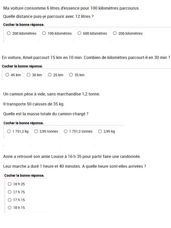 maths 6eme