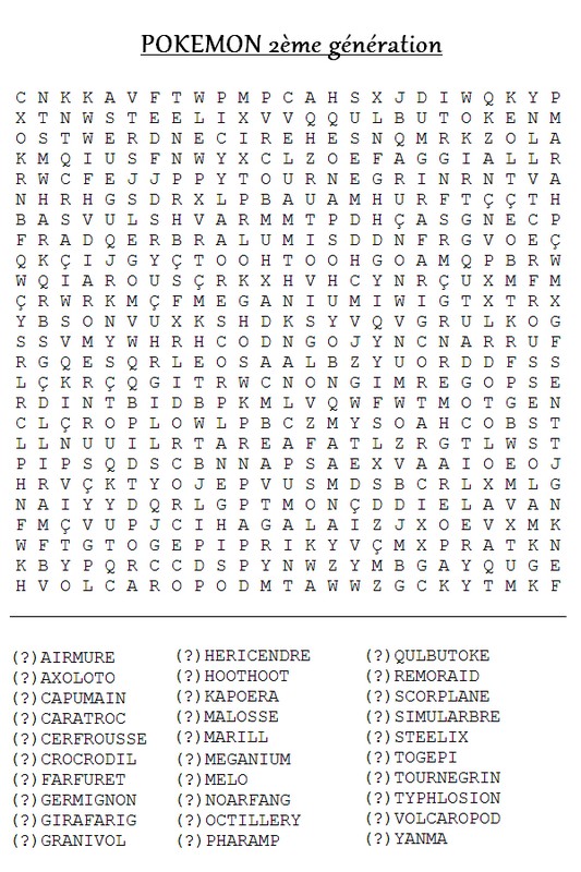 Mot cache Pokemon 5