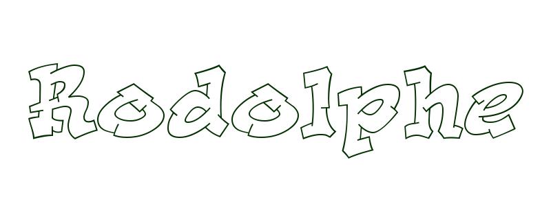 Coloriage Rodolphe
