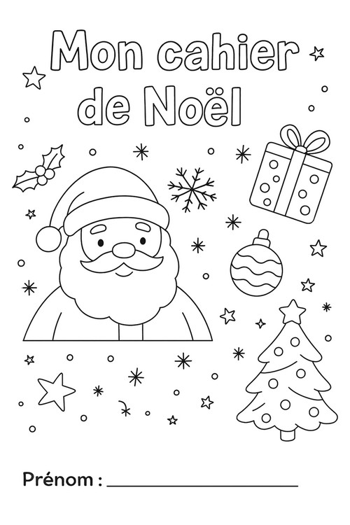 Cahier d’activités de Noël à imprimer pour enfants