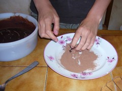 Truffes au chocolat étape 2