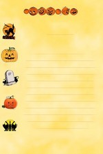 Papier à lettre halloween