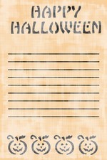 Papier à lettre Joyeux Halloween