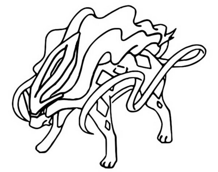 Coloriage Suicune