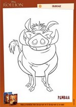 Jeu Coloriage Pumbaa