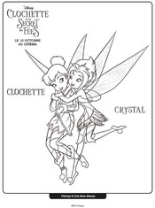 Jeu Coloriage Clochette et Crystal