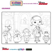 Jeu Coloriage Doc et ses peluches