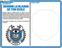 Jeu Dessine le blason de ton école