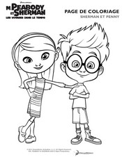 Jeu Coloriage Sherman et Penny