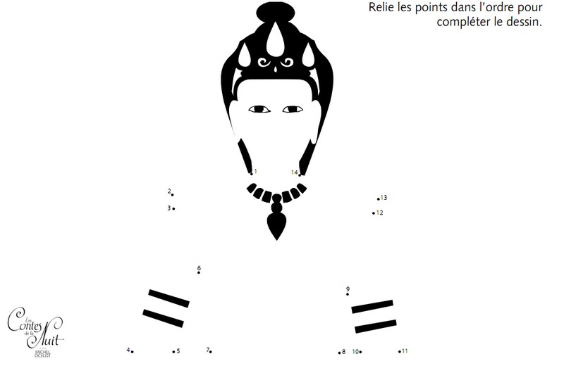 Les Contes de la Nuit: points à relier - Points a relier