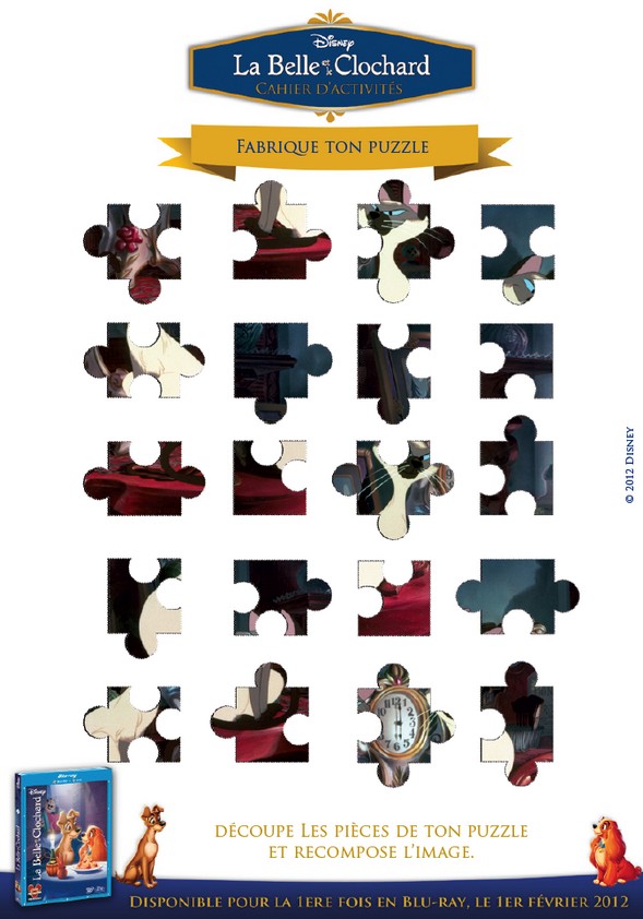 Puzzle Belle et le Clochard - Puzzles