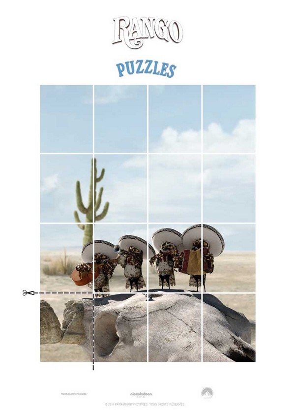 Puzzle à découper Rango - Puzzles