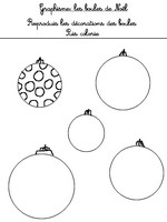 Jeu Graphisme Les boules de Noël 2