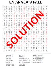 Jeu SOLUTION - En anglais